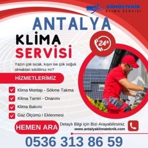 arçelik kepez klima servisi bakım montaj arıza onarım