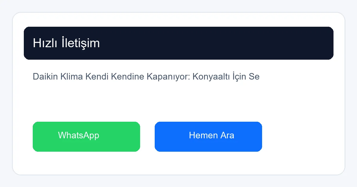 Gümüştekin Klima Daikin Servis Hizmeti