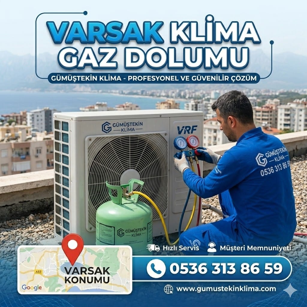 Varsak Klima Gaz Dolumu VRF Merkezi Sistem Kontrolü