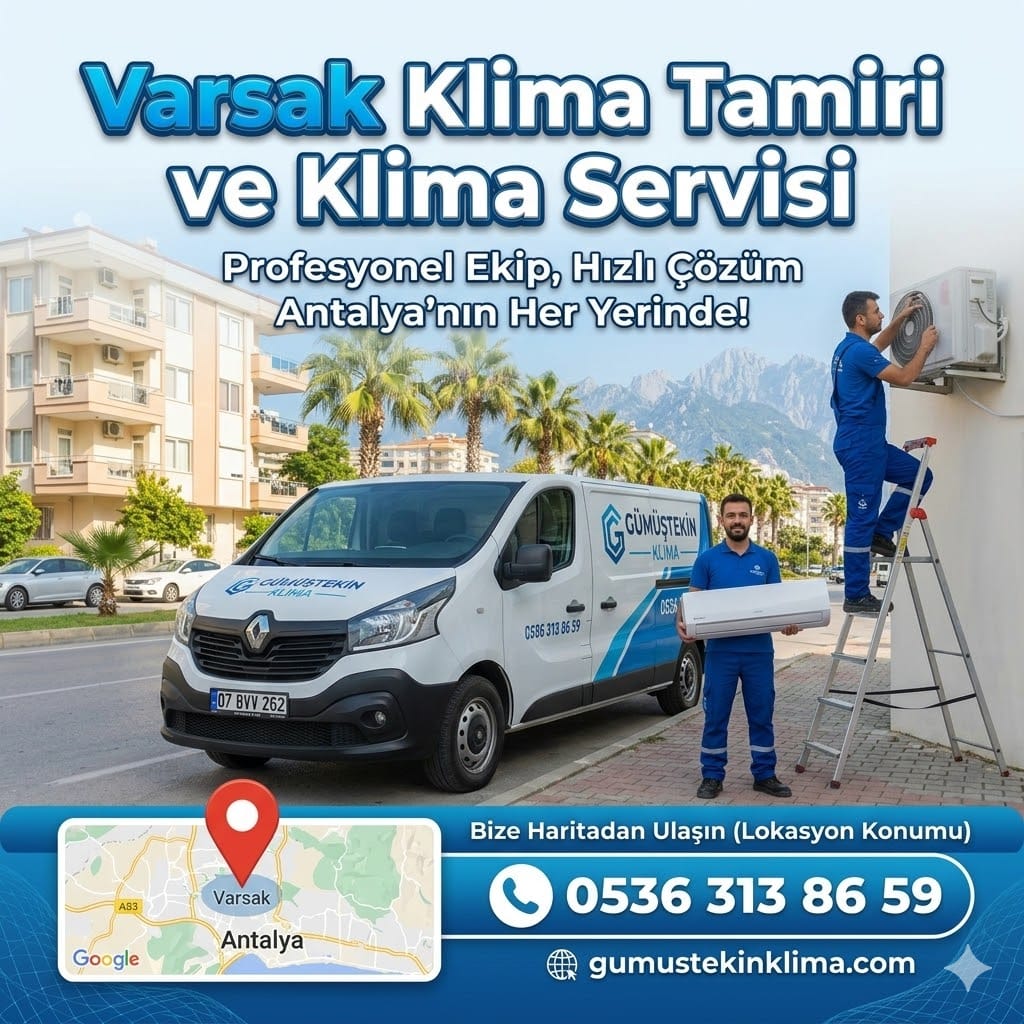 Kepez Varsak Klima Servisi Profesyonel Ekip ve Bakım Çalışması